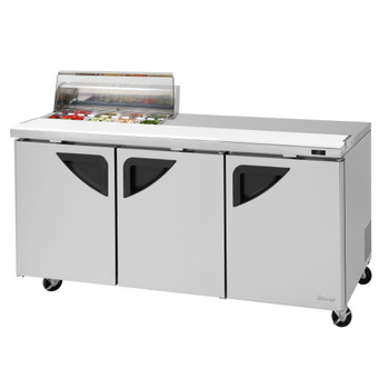 Turbo Air TST-72SD-08S-N-CL 72" Sandwich / Salad Unit (8) Pan - 23 Cu. Ft. - Super Deluxe Series Turbo Air TST-72SD-08S-N-CL 72" Sandwich / Salad Unit (8) Pan - 23 Cu. Ft. - Super Deluxe Series
