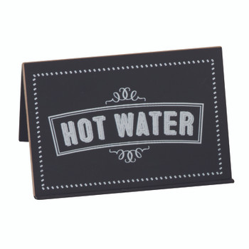 Cal-Mil 3047-3 Chalkboard Tent Label Pre-Printed HOT WATER Cal-Mil 3047-3 Chalkboard Tent Label Pre-Printed HOT WATER