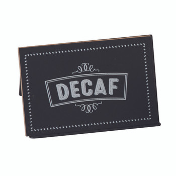 Cal-Mil 3047-2 Chalkboard Tent Label Pre-Printed DECAF Cal-Mil 3047-2 Chalkboard Tent Label Pre-Printed DECAF
