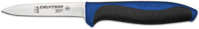 Dexter S360-3-1/2C-PCP 360 Series Paring Knife - Blue Poly Handle Dexter S360-3-1/2C-PCP 360 Series Paring Knife - Blue Poly Handle