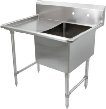 John Boos 1B184-1D18L-X 44" One Compartment Sink w/ 18" Left Drainboard John Boos 1B184-1D18L-X 44" One Compartment Sink w/ 18" Left Drainboard