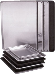 Vollrath 5303 Bun/Sheet Pan - 1/2 Size - Aluminum - 13 x 18 x 1 - Globe  Equipment Company