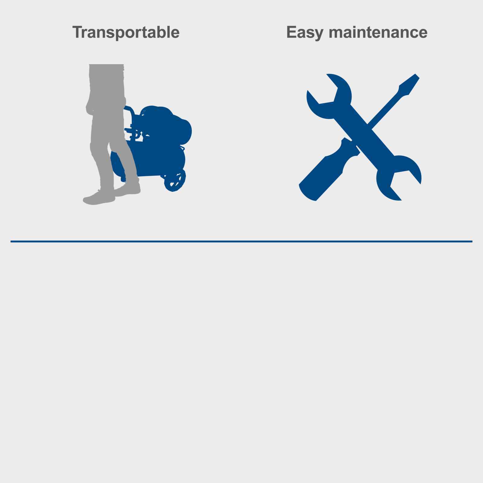 Transportable and Easy  to Maintain Air Compressor