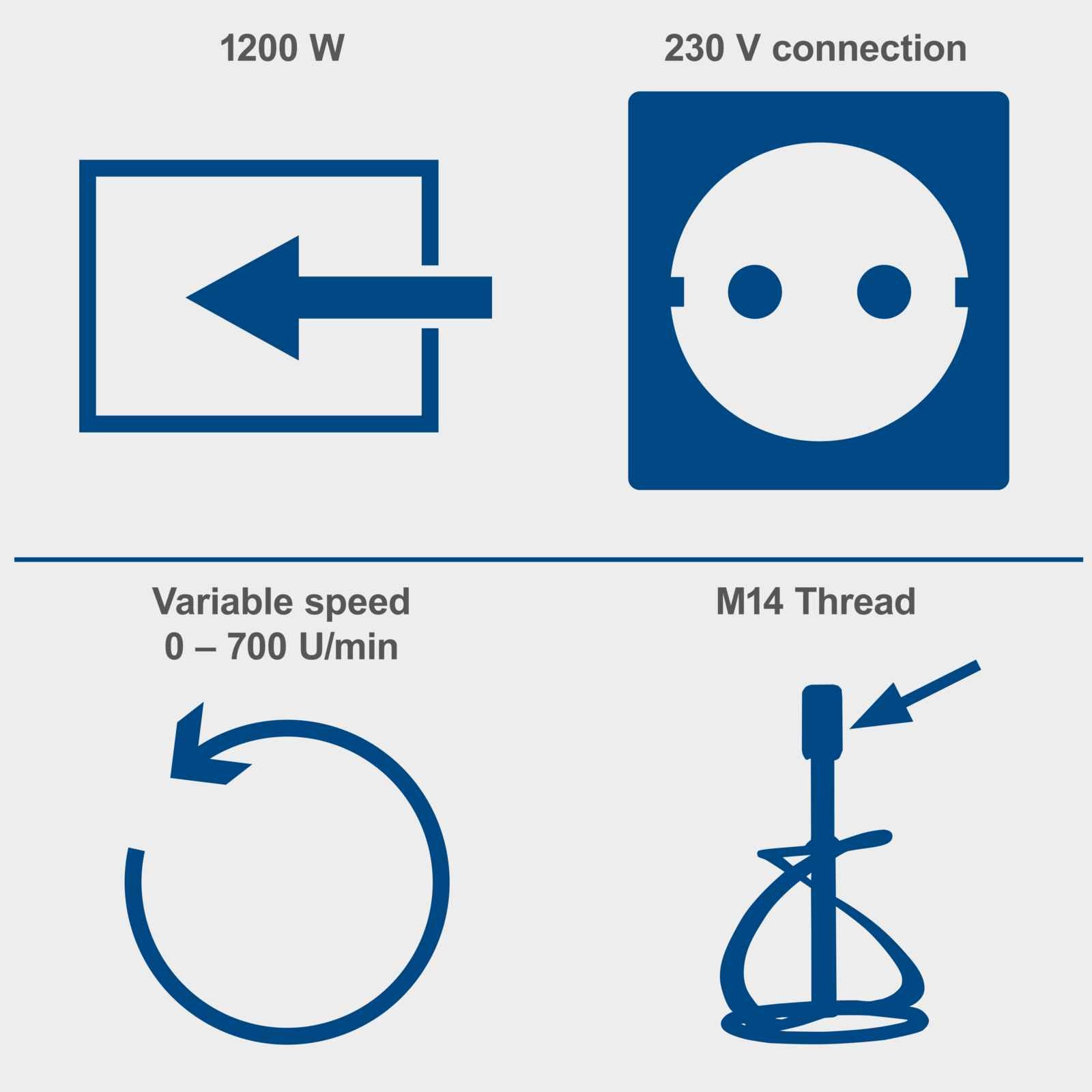 Key Features of the Scheppach Paddle Mixer PM1200