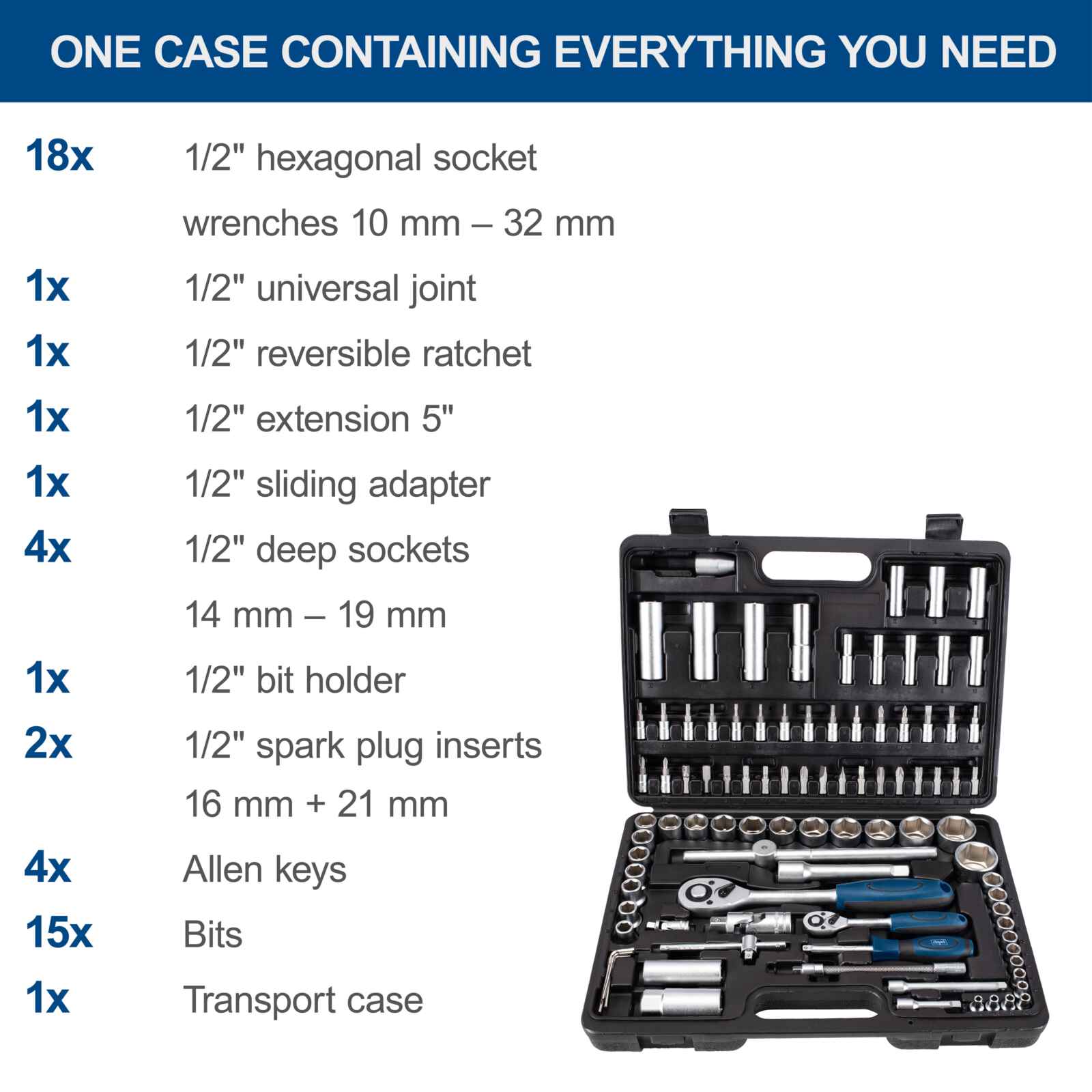 Complete case that contains everything needed