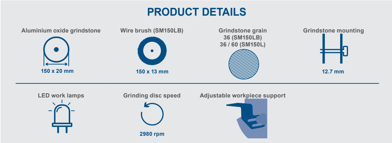 Product Details of the Scheppach SM150L