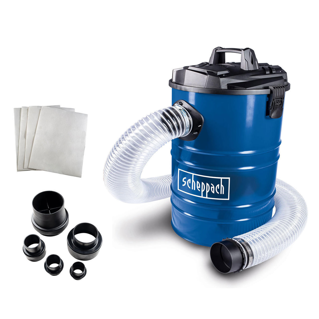 Scheppach 1200W Electric Dust Extractor 65 Litre Capacity with Adaptor Set (215m³/h Airflow) | DC100