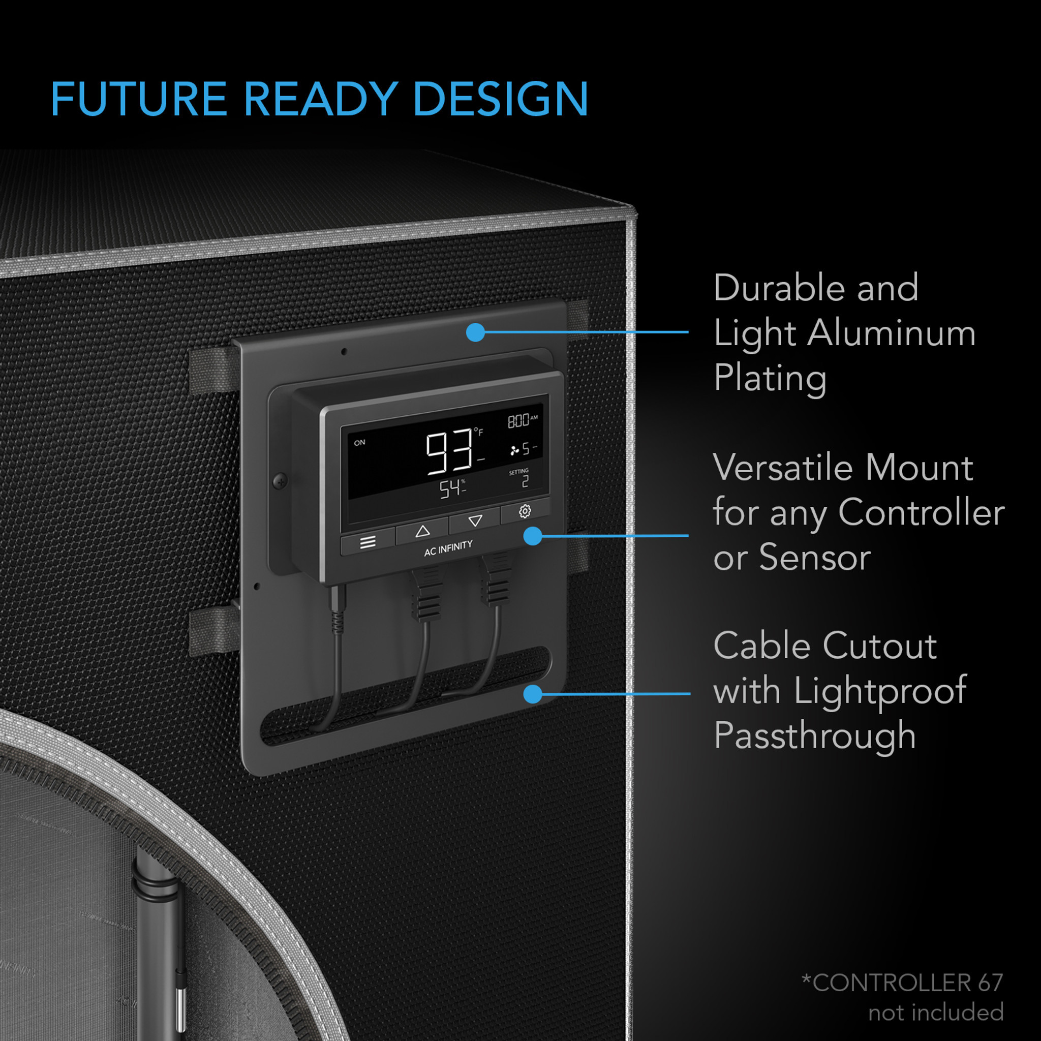 AC Infinity CLOUDLAB 866, Advance Grow Tent 5x5, 2000D Diamond Mylar Canvas, 60 x 60 x 80