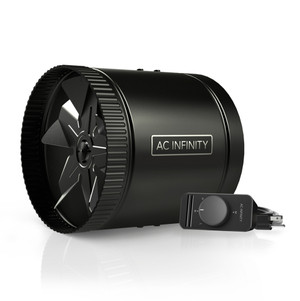 AC INFINITY RAXIAL S8, Inline Booster Duct Fan with Speed Controller, 8-Inch