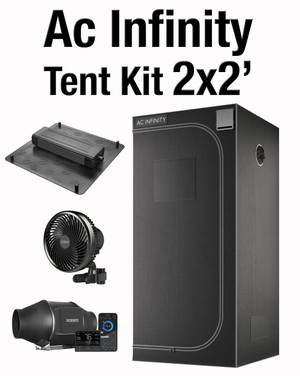 Ac Infinity Kit - 2x2 Tent, 115w Led, 4" VPD Fan & 6" Oscillating Fan