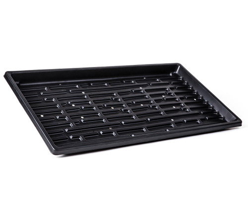 SunBlaster Double-Thick Microgreen Tray w/Holes, 10” x 20” x 1.25" Deep (case of 50)