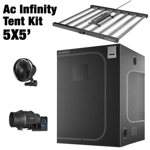 Ac Infinity Kit - 5x5 Tent, 730w Led, 6" VPD Fan & 6" Oscillating Fan