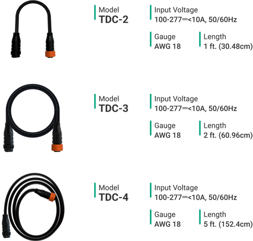 ThinkGrow 1ft AWG #18 Daisy Chain Cord for Model One LED System