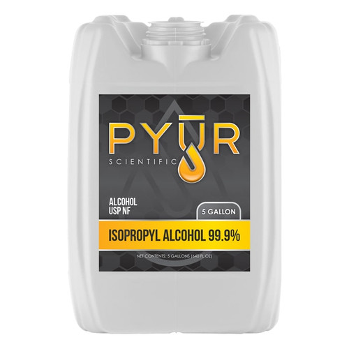 Pyur Scientific Isopropyl Alcohol 99.9% IPA 5 Gallon (DROP SHIP ITEM)