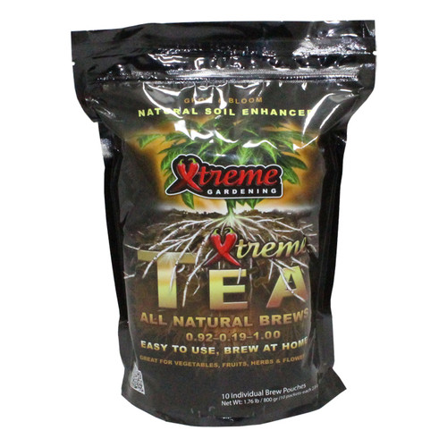 Xtreme Gardening Xtreme Tea Brews easy-to-use compost tea 80g (5 gal) 10 ct, 6/cs