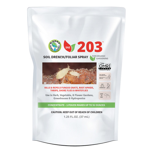 SNS 203 Soil Drench & Foliar Spray Pouch 1.5 fl oz (20cs/Pack)
