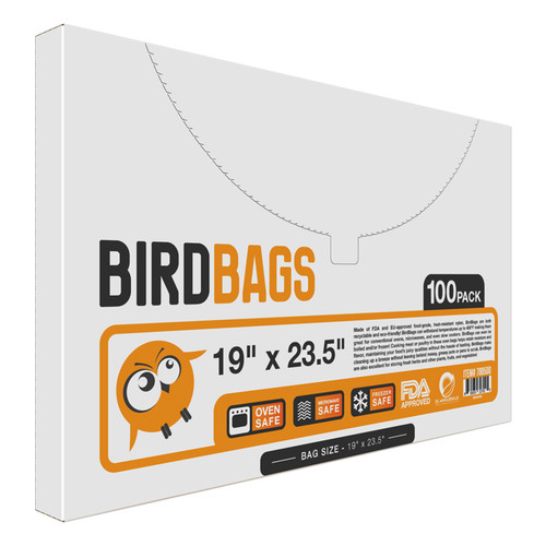 Bird Bags 5 Gallon Turkey Bags 19" x 23.5" (100 Pack)