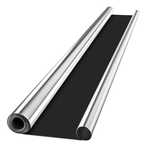 Mylar Reflective Film on Black 7mil 4ft x 100ft