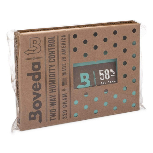 Boveda 2-Way Humidity Control Pack 58% RH 320g Individually Wrapped – case of 24