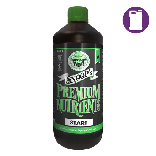 Snoop's Premium Nutrients Start A 1ltr 4-0-0 (Soil, Hydro Run To Waste - Hydro Recirculat