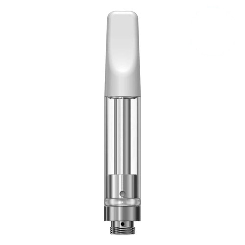 1ml White Ceramic Cartridge w/ 1.6mm inlet (1-piece) - case of 100