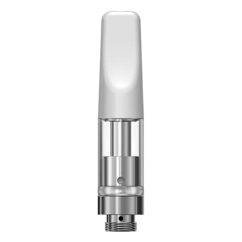 .5ml White Ceramic Cartridge w/ 2mm inlet (1-piece) - case of 100