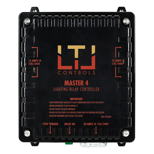 LTL Controls MASTER 4 Lighting Relay Controller w/o Timer (120V & 240V Universal Pl