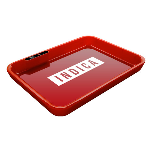 Dope Trays x Indica -  red background white logo