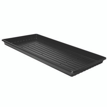 T.O. Plastics Standard 1020 Germination Tray - Standard 1020 - Rectangle - Black - 1.04gal Capacity - No Drain Holes - 10.81in x 21.25in x 1.29in