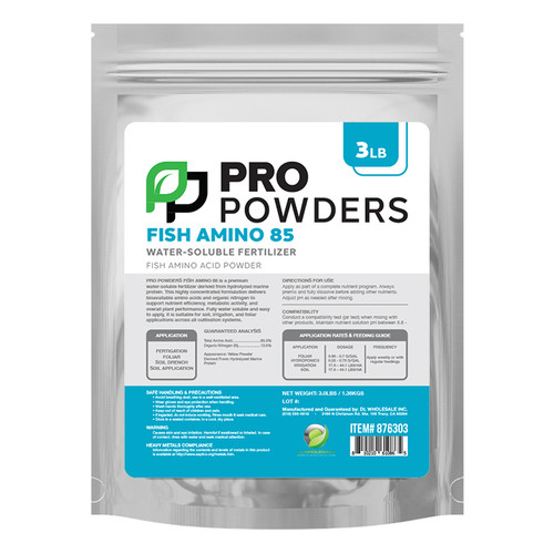 Pro Powders Fish Amino 85 (Fish Amino Acid Powder) 3lbs