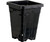 Active Aqua 5" x 5" Square Black Pot, 7" Tall, case of 100