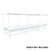 Trellis Box E Galvanized steel 6.5ft long Horizontal Trellis Side Bars and connectors (4 count/box)
