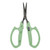 Saboten Stainless Steel Straight Blade Trimming Scissors Green (PT-12) – pack of 12