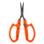Saboten Stainless Steel Straight Blade Trimming Scissors Orange (PT-12) – pack of 12