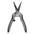 Piranha Pruner Trimming Scissors - Grey Handle & Curved Black Fluorine Blade – case of 12