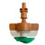 Netafim SpinNet Sprinkler Head with Check Valve, Brown Mist, Brown Body, Green Spinn