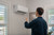 MrCool DIY Select 1st Gen 9K BTU 115V White Wall Mount Air handler + Condenser w/ 11.5ft Install Kit & 13' Communication Cable - R454B