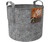 Dirt Pot Flexible Portable Planter, Grey, 7 gal, with handles