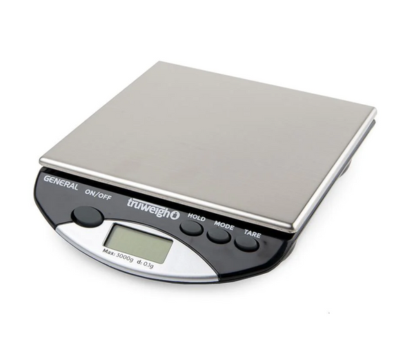 TRUWEIGH GENERAL COMPACT BENCH SCALE 3000G X 0.1G - BLACK