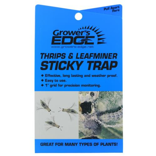 Grower's Edge Thrips & Leafminer Sticky Trap 5/Pack (160/Cs)