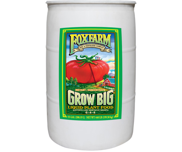 FoxFarm Grow Big Liquid Concentrate, 55 gal