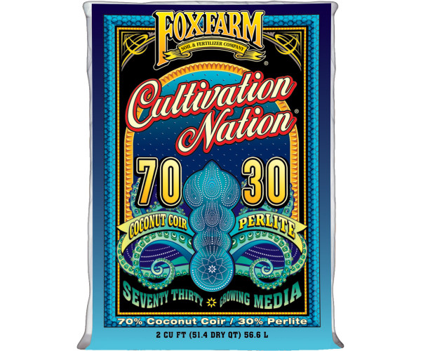 FoxFarm Cultivation Nation 70/30 Coconut Coir & Perlite, 2 cu ft (48/plt) PALLET