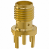 Pack of 4 142-0701-201 SMA Connector Jack, Female Socket 50 Ohms Through Hole Solder, RoHs
