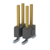 Pack of 3  TSM-102-01-L-DV  Connector Header Surface Mount 4 position 0.100" 2.54mm
