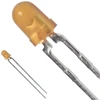 Pack of 10  HLMP-1450   LED YELLOW DIFFUSED T-1 T/H
