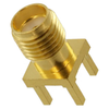 132134-15  	 SMA Connector Jack, Female Socket 50Ohm Surface Mount, Through Hole Solder, RoHS
