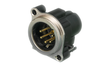 NC5MBV XLR Audio Connector, Plug, 5, Panel Mount, Metal Body, Gold Plated Contacts