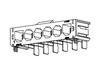 Pack of 2   172043-0602  Connector Header 6 Position 7.50mm Right Angle Solder :RoHS
