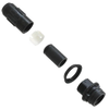 HR30-7J-10PC(71)   Circular 10 Position Connector Jack Housing Free Hanging (In-Line) Backshell, Strain Relief