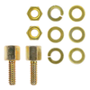 5205817-1  Connector Accessories Female Screw Lock Assembly Kit Steel Yellow Chromate Finish
